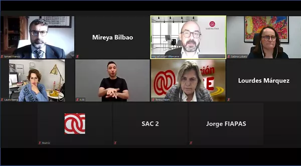 ‘Empleo inclusivo: el teletrabajo y los nuevos escenarios de conciliación en tiempos del COVID’, organizado por Legálitas LAB y la Fundación ONCE